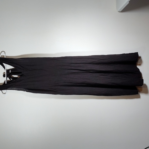 Ornella Paris oversized black linen jumpsuit L - Picture 4 of 11